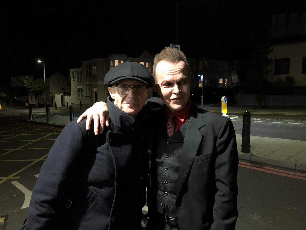 64 Midge Ure and Mr Normall in Southend-on-Sea.JPG
